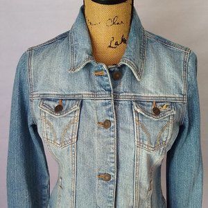 Hollister Surf 1972 Jean Jacket Size M Blue Denim